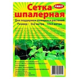 Сетка шпалерная для вьющихся растений 3х2м, 1шт Россия, фото 