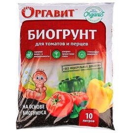 Биогрунт для томатов и перцев Оргавит 10л, фото 